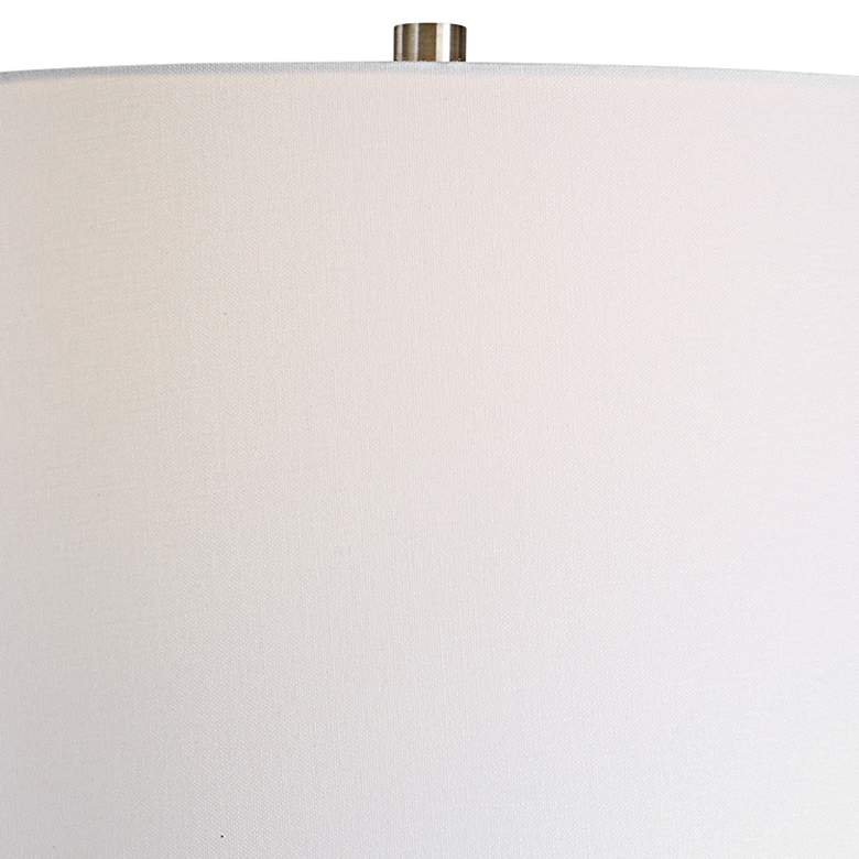 Image 3 Mountainscape Neutral Off-White and Gray Ceramic Table Lamp more views