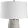 Mountainscape Neutral Off-White and Gray Ceramic Table Lamp