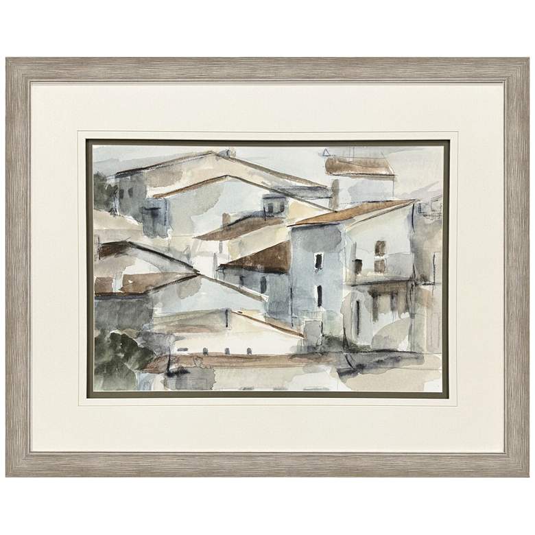 Image 1 Mountainside Village I 42"W x 34"H Framed Art
