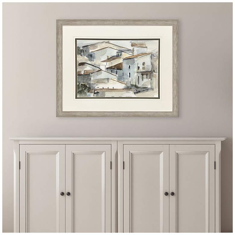 Image 4 Mountainside Village I 42"W x 34"H Framed Art more views