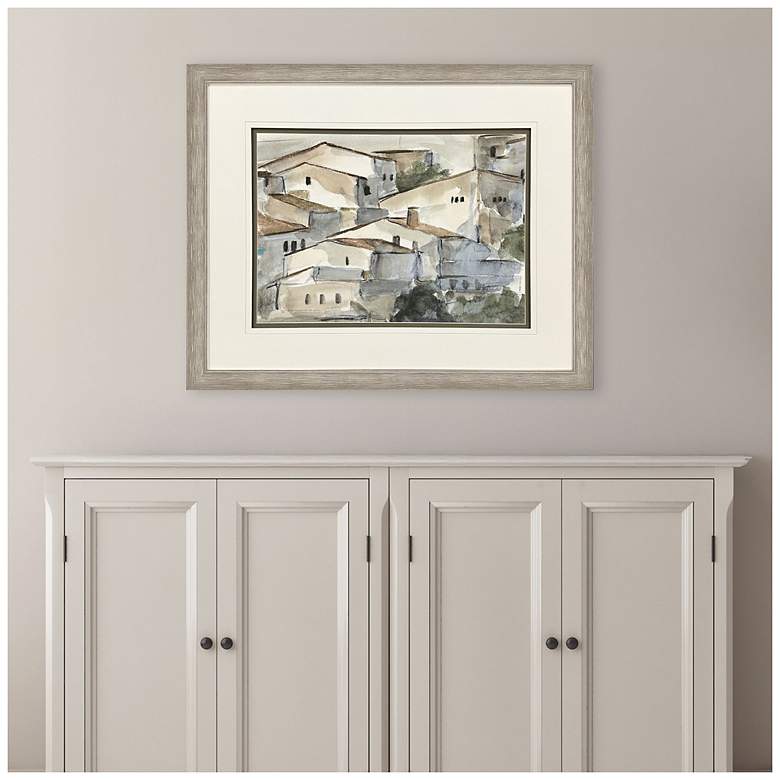 Image 4 Mountainside Village II 42"W x 34"H Framed Art more views