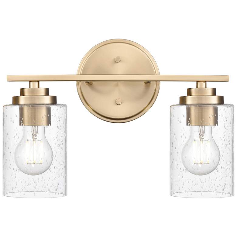 Image 3 Moven 14.25" Wide 2-Light Vanity in Modern Gold more views