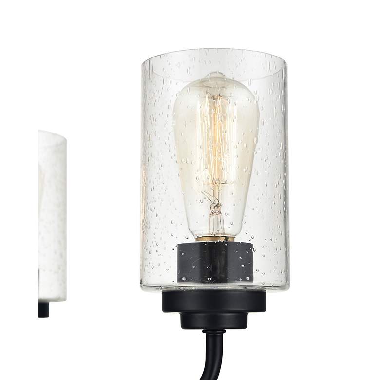 Image 3 Moven 18" Wide Matte Black 3-Light Chandelier more views