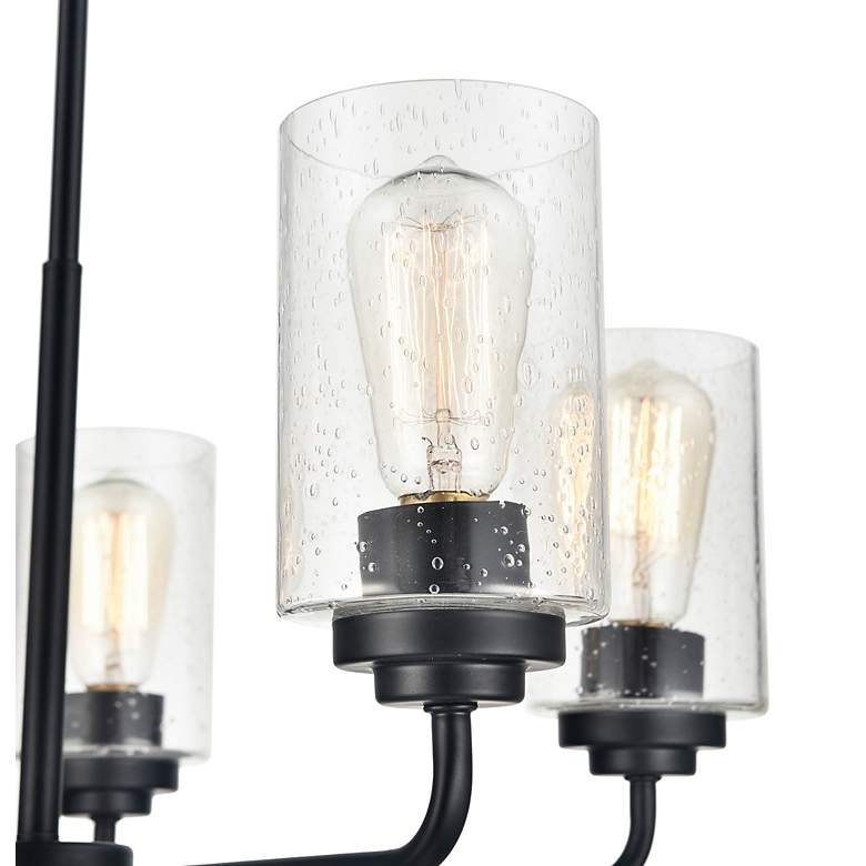 Image 4 Moven 20" Wide Matte Black 5-Light Chandelier more views
