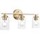 Moven 22" Wide 3-Light Vanity in Modern Gold