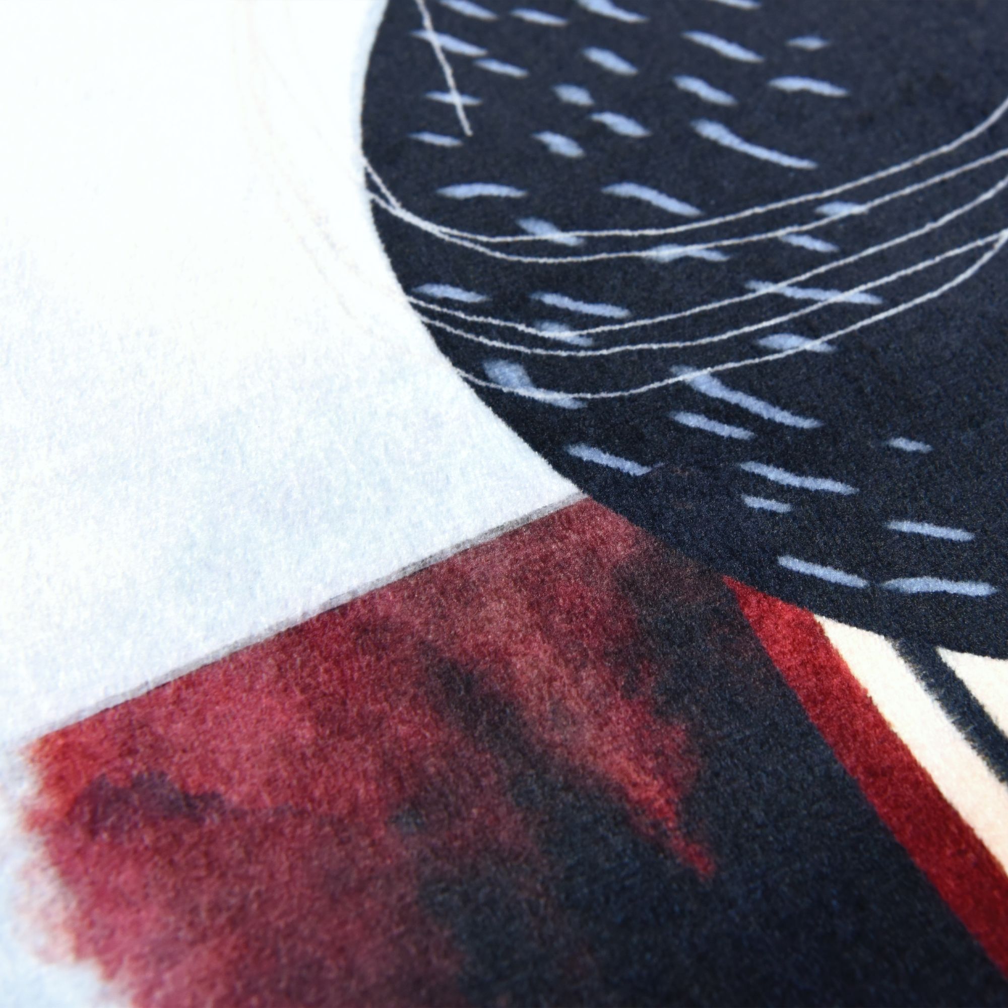 Image 3 Moving Mountains Washable Geometric Art Area Rug size 8'x10' more views