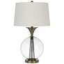 Thumbnail2 of Moxee Clear Glass and Antique Brass Table Lamp