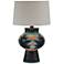 Moxley 27 1/2" Black Terracotta Hydrocal Southwest Table Lamp