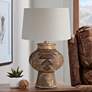 Moxley Brown Terracotta Hydrocal Urn Table Lamp