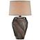 Moxley Earthen Brown Hydrocal 2-Handle Jug Table Lamp
