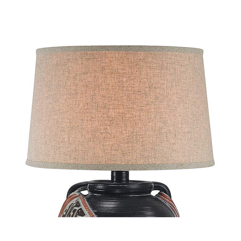 Image 3 Moxley Obsidian Red 29 1/2" Hydrocal 2-Handle Jug Table Lamp more views