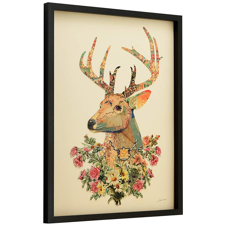 Image 6 Mr and Mrs Deer 33" High 2-Piece Collage Framed Wall Art Set more views