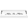 Mr. and Mrs." Decorative Wood Tray