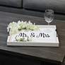 1_Mr. and Mrs." Decorative Wood Tray