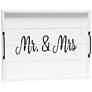 Mr. and Mrs." Decorative Wood Tray