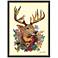 Mr. Deer 33" High Dimensional Collage Framed Wall Art