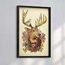 1_Mr. Deer 33" High Dimensional Collage Framed Wall Art