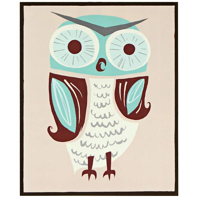 Image 1 Mr. Owl 14 1/2 inch High Retro Modern Giclee Wall Art