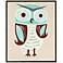 Mr. Owl 14 1/2" High Retro Modern Giclee Wall Art