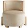 Ms Aniston Whitewashed Maple Modern Accent Chair