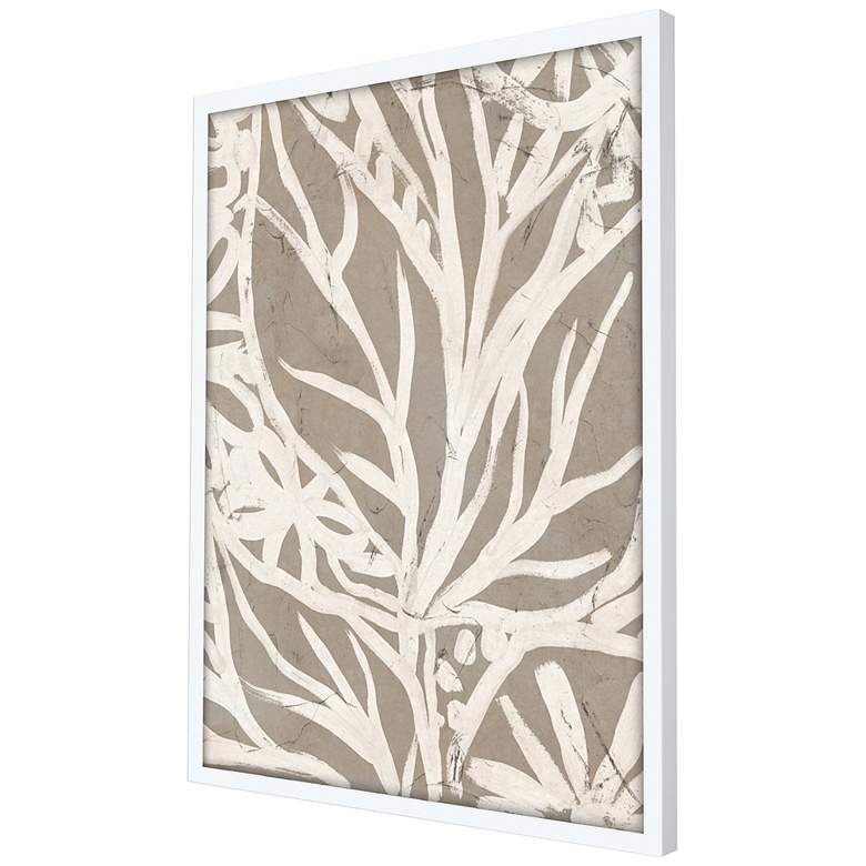 Image 3 Mudcloth Foliage II 50"H Shadow Box Giclee Framed Wall Art more views