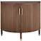 Muir 39 1/2" Wide Birch 2-Door Demilune Cabinet
