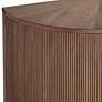 4_Muir 39 1/2" Wide Birch 2-Door Demilune Cabinet more views