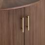 5_Muir 39 1/2" Wide Birch 2-Door Demilune Cabinet more views