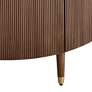 6_Muir 39 1/2" Wide Birch 2-Door Demilune Cabinet more views