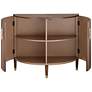 7_Muir 39 1/2" Wide Birch 2-Door Demilune Cabinet more views