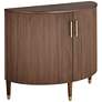 Muir 39 1/2" Wide Birch 2-Door Demilune Cabinet in scene