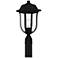 Mulberry 1-Light Matte Black Outdoor Post Lantern