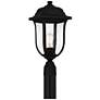Mulberry 1-Light Matte Black Outdoor Post Lantern