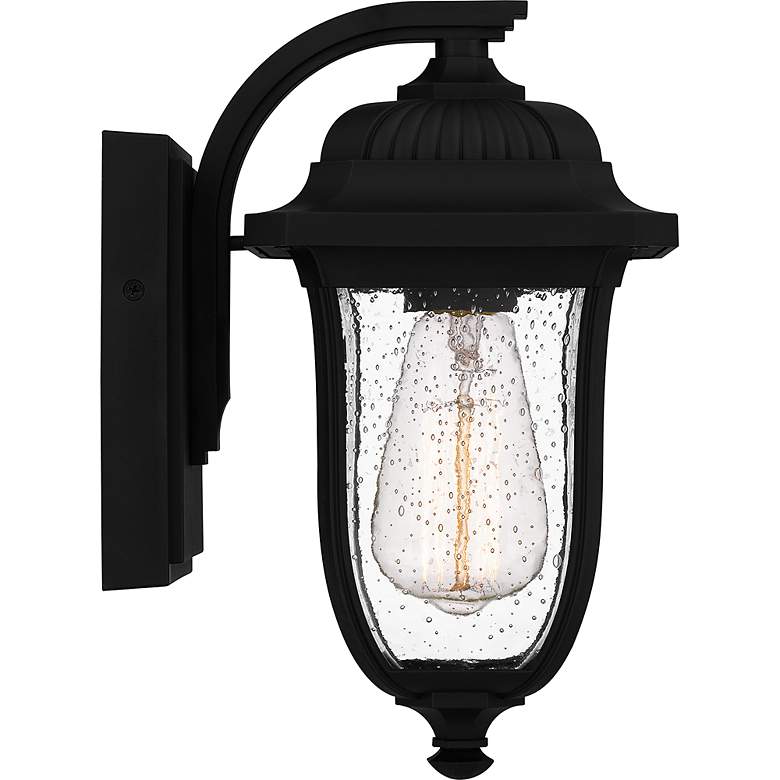 Image 3 Mulberry 1-Light Matte Black Outdoor Wall Lantern more views