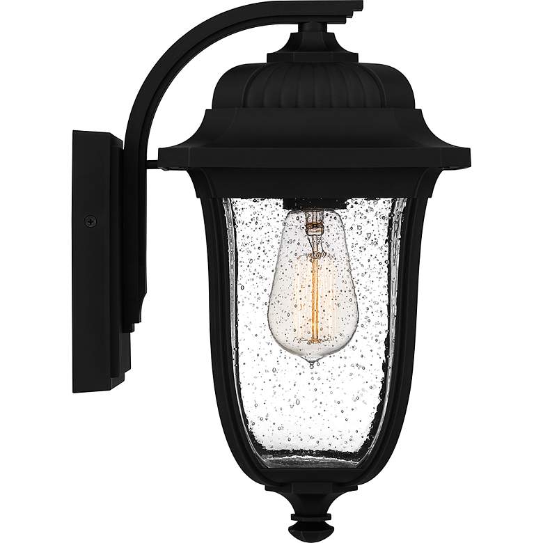 Image 3 Mulberry 1-Light Matte Black Outdoor Wall Lantern more views