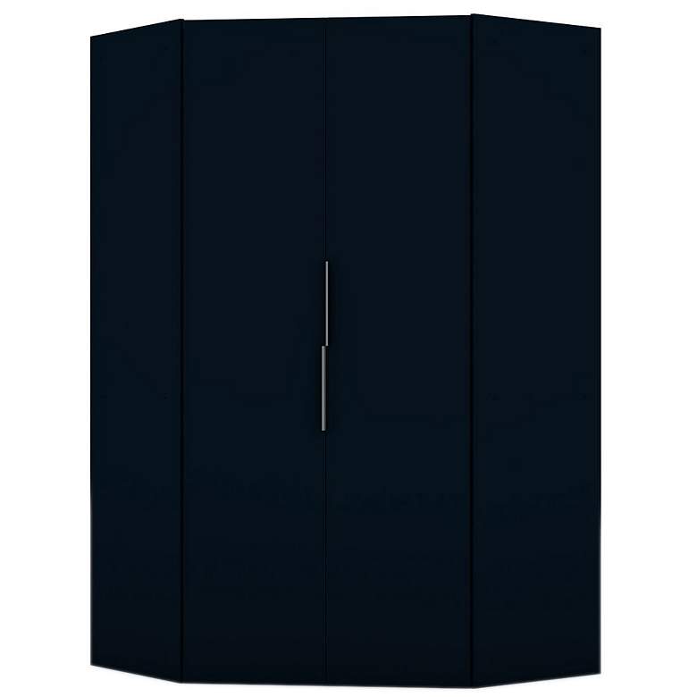 Image 1 Mulberry 2.0 Corner Wardrobe Closet in Tatiana Midnight Blue