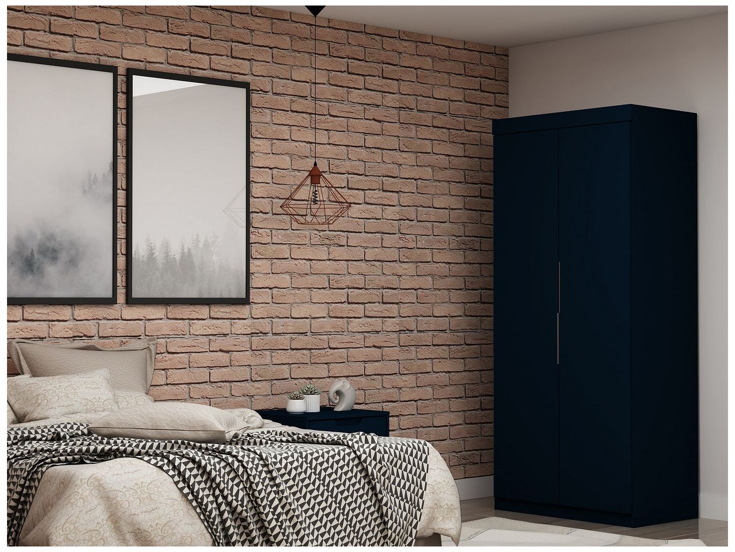 Image 2 Mulberry 2.0 Sectional Wardrobe Closet in Tatiana Midnight Blue more views