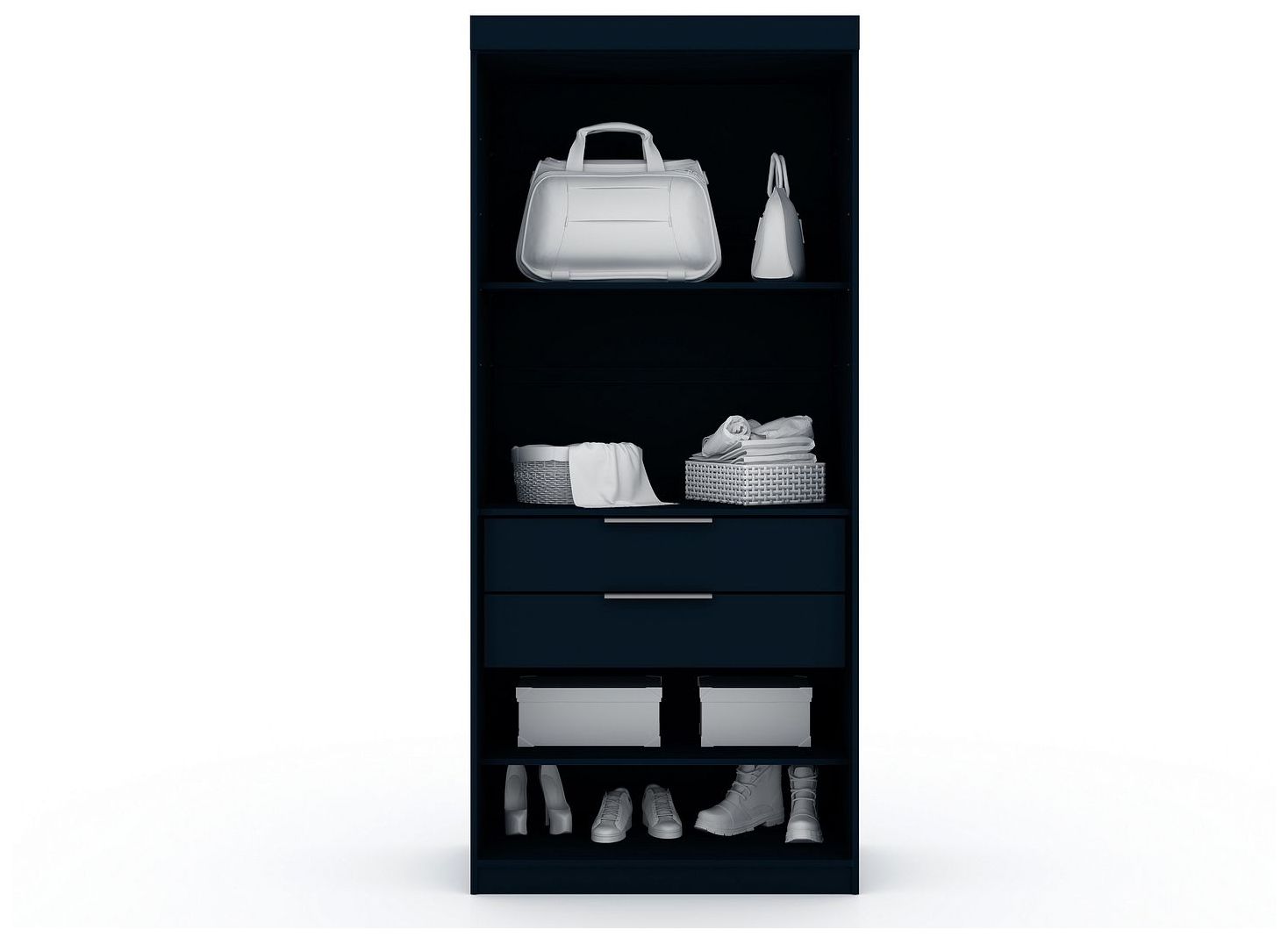 Image 2 Mulberry 2.0 Wardrobe Closet - Set of 2 in Tatiana Midnight Blue more views