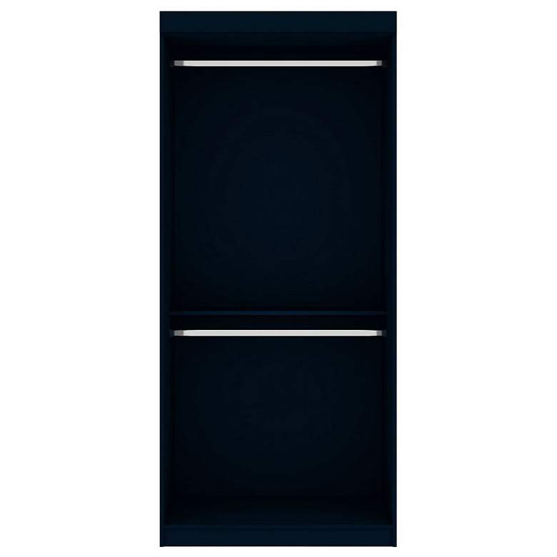 Image 1 Mulberry 35.9 Open Double Hanging Wardrobe Closet in Tatiana Midnight Blue