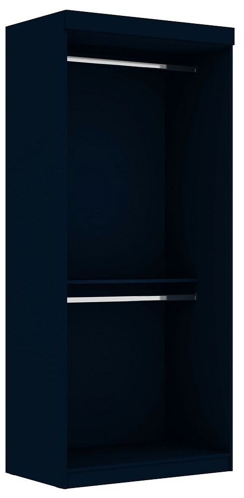 Image 6 Mulberry 35.9 Open Double Hanging Wardrobe Closet in Tatiana Midnight Blue more views