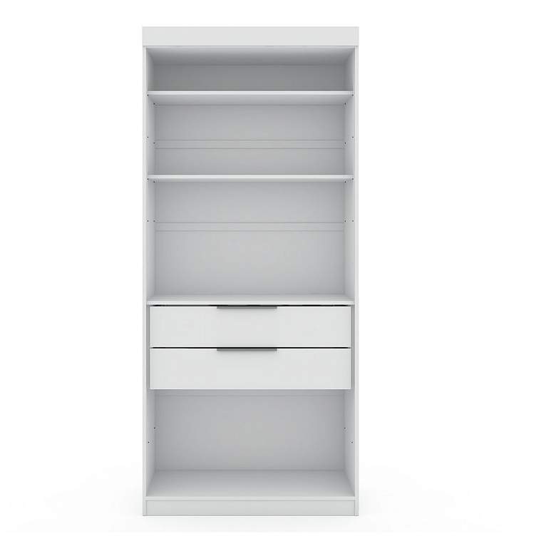 Image 1 Mulberry Open 1 Sectional Closet in White