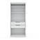 Mulberry Open 1 Sectional Closet in White