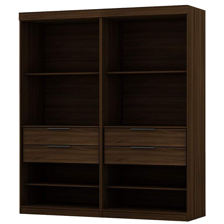 Image 1 Mulberry Open 2 Sectional Closet - Set of 2 in Brown