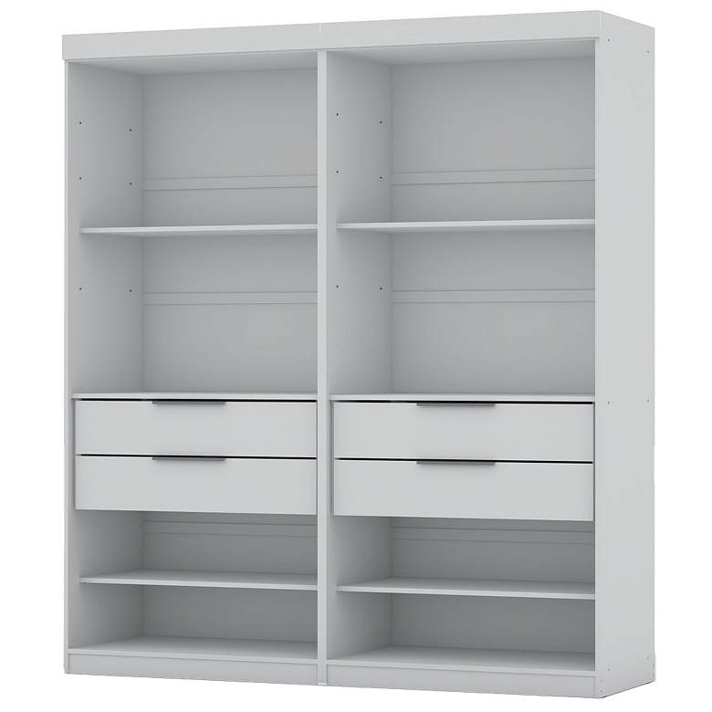 Image 1 Mulberry Open 2 Sectional Closet - Set of 2 in White