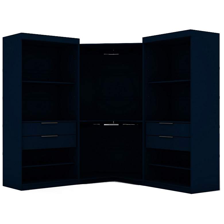 Image 1 Mulberry Open 3 Sectional Corner Closet - Set of 3 in Tatiana Midnight Blue