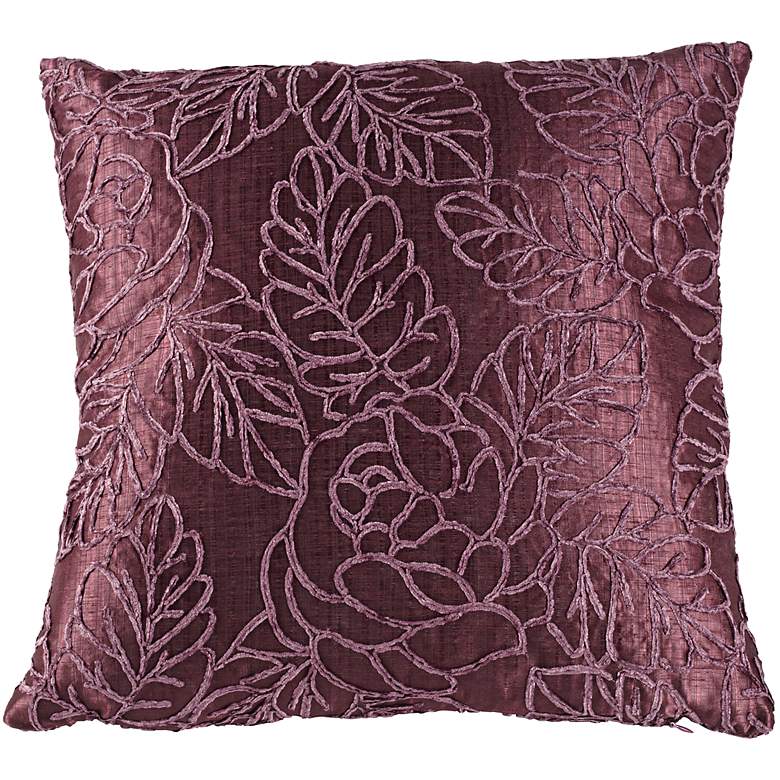 Image 1 Mulberry Silk Road 18 inch Square Floral Throw Pillow