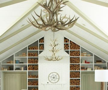 Image 4 Mule Deer 27-28"W 9-Light Natural-Shed Antler Chandelier more views