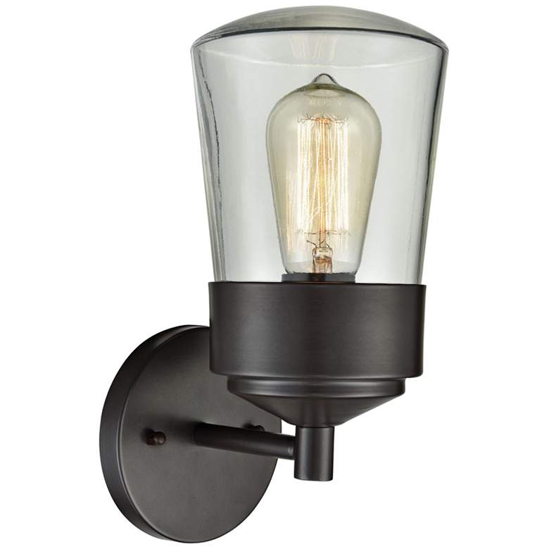 Image 1 Mullen Gate 11" High Oil Rubbed Bronze Outdoor Wall Light