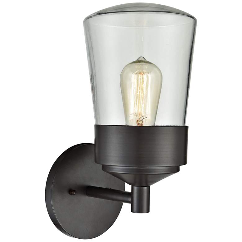 Image 1 Mullen Gate 13" High Oil Rubbed Bronze Outdoor Wall Light