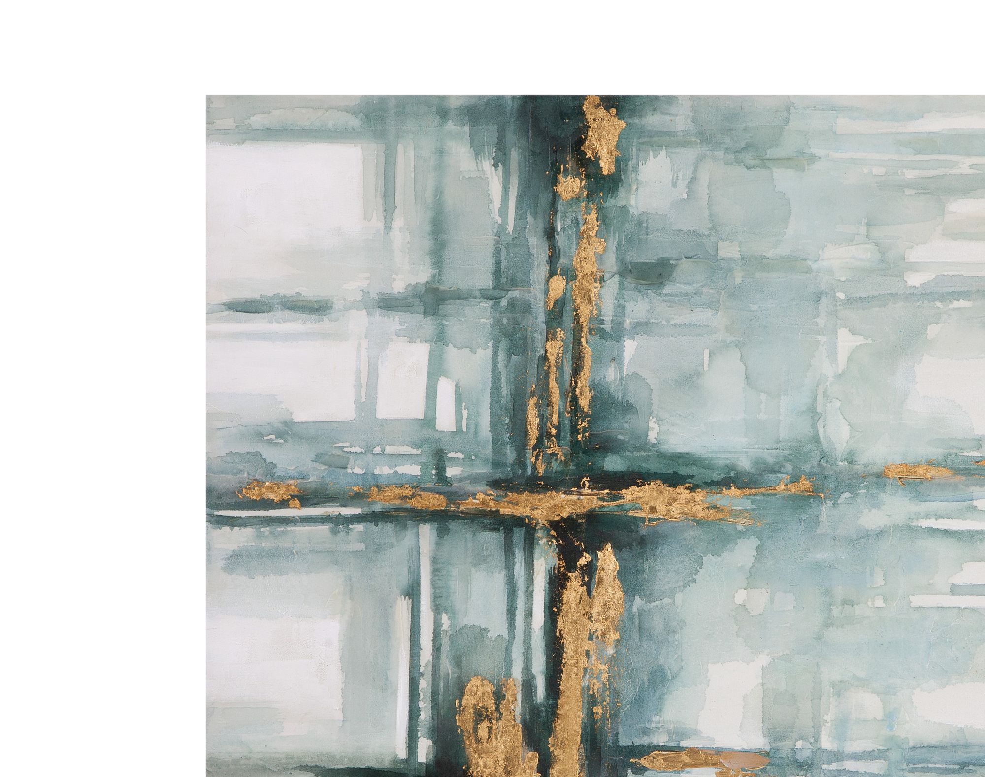 Image 3 Mulligan 40" x 40" Green Canvas Art more views